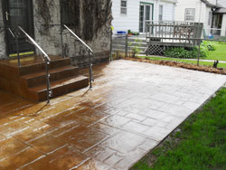 Concrete Colored Stamping - JT Earthworks